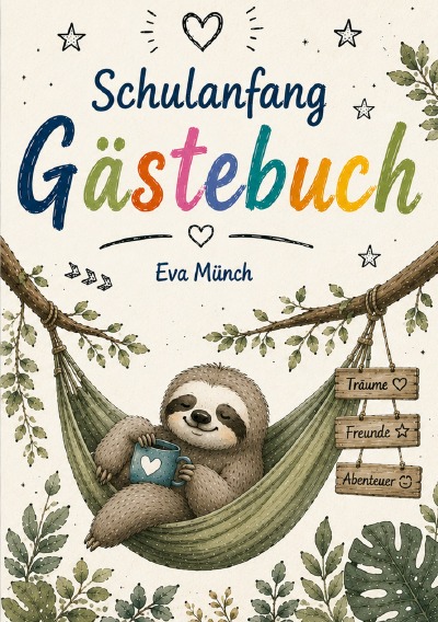 'Cover von Gästebuch Einschulung Thema Faultier'-Cover