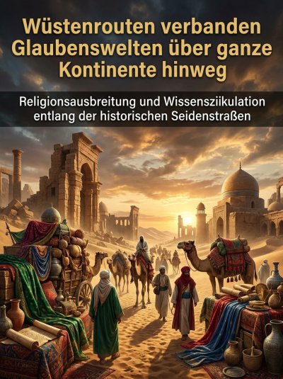 'Cover von Wüstenrouten verbanden Glaubenswelten über ganze Kontinente hinweg'-Cover