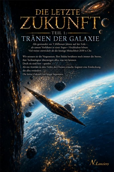 'Cover von Die letzte Zukunft oder Tränen der Galaxie'-Cover