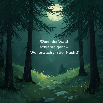 'Cover von Wenn der Wald schlafen geht – Wer erwacht in der Nacht?'-Cover