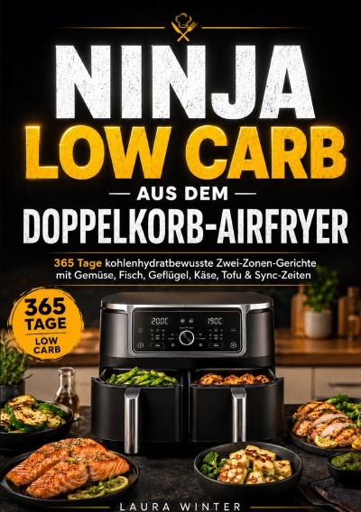 'Cover von Ninja Low Carb aus dem Doppelkorb-Airfryer'-Cover