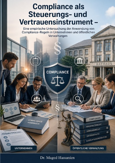 'Cover von Compliance als Steuerungs- und Vertrauensinstrument – Eine empirische Untersuchung der Anwendung von  Compliance-Regeln in Unternehmen und öffentlichen  Verwaltungen'-Cover