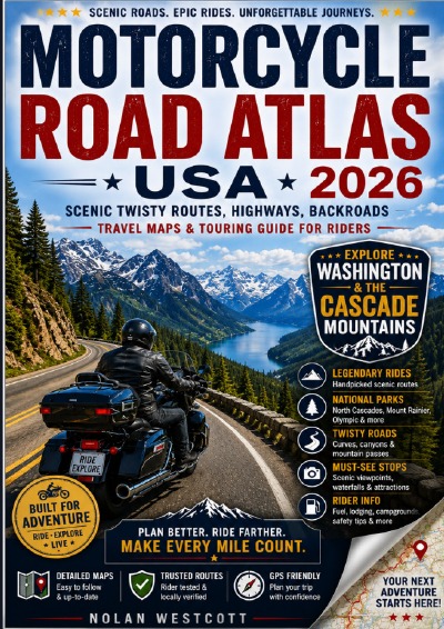 'Cover von Motorcycle Road Atlas USA 2026'-Cover