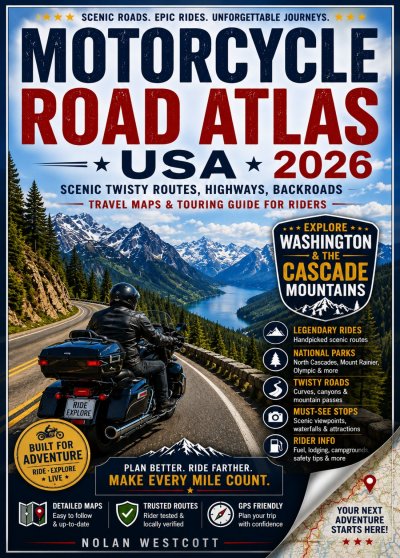 'Cover von Motorcycle Road Atlas USA 2026'-Cover