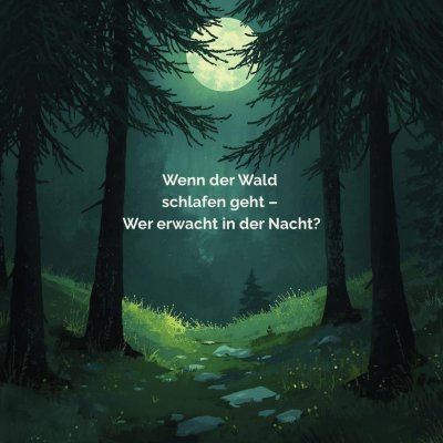 'Cover von Wenn der Wald  schlafen geht –  Wer erwacht in der Nacht?'-Cover