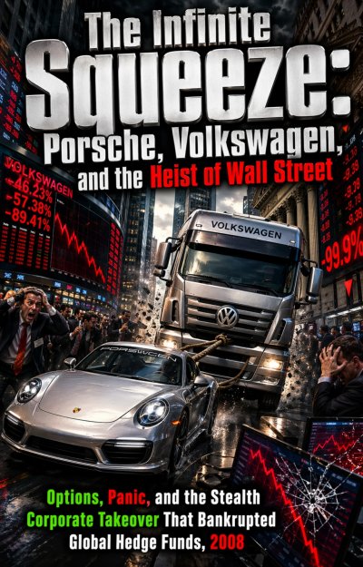 'Cover von The Infinite Squeeze: Porsche, Volkswagen, and the Heist of Wall Street'-Cover