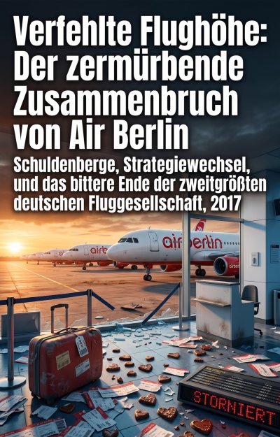 'Cover von Verfehlte Flughöhe: Der zermürbende Zusammenbruch von Air Berlin'-Cover
