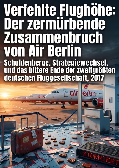 'Cover von Verfehlte Flughöhe: Der zermürbende Zusammenbruch von Air Berlin'-Cover