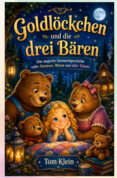 'Cover von Goldlöckchen und die drei Bären – Eine magische Gutenachtgeschichte voller Abenteuer, Wärme und süßer Träume'-Cover