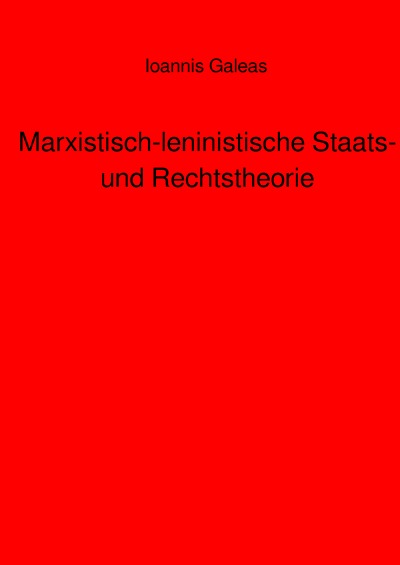 'Cover von Marxistisch-leninistische Staats- und Rechtstheorie'-Cover