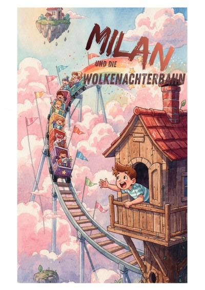 'Cover von Milan und die Wolkenachterbahn'-Cover