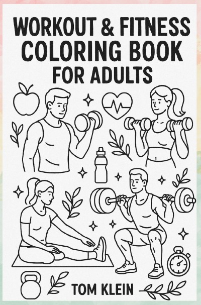 'Cover von Workout & Fitness Coloring Book for Adults'-Cover