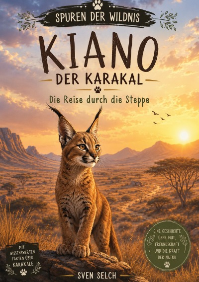 'Cover von Kiano der Karakal – Die Reise durch die Steppe'-Cover