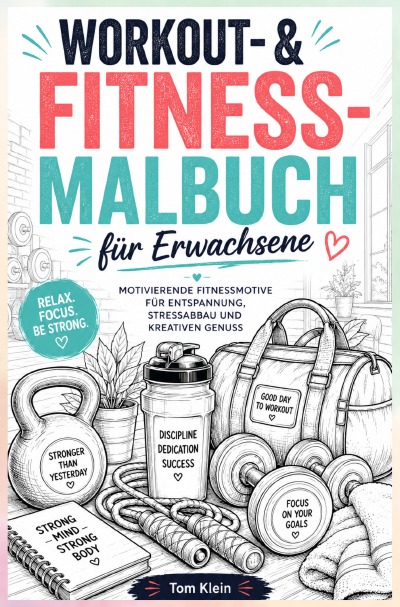 'Cover von Workout- & Fitness-Malbuch für Erwachsene'-Cover