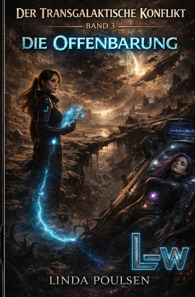 'Cover von Der Transgalaktische Konflikt – Im Schatten der Jägerin – Buch 3 von 7 – Die Offenbarung'-Cover
