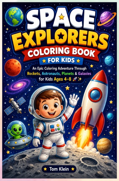 'Cover von Space Explorers Coloring Book for Kids'-Cover