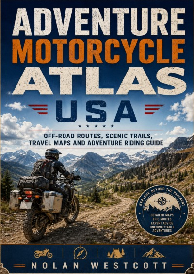 'Cover von Adventure Motorcycle Atlas USA'-Cover