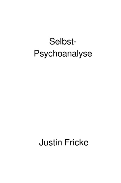 'Cover von Selbst-Psychoanalyse'-Cover