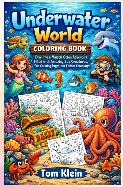 'Cover von Underwater World Coloring Book'-Cover