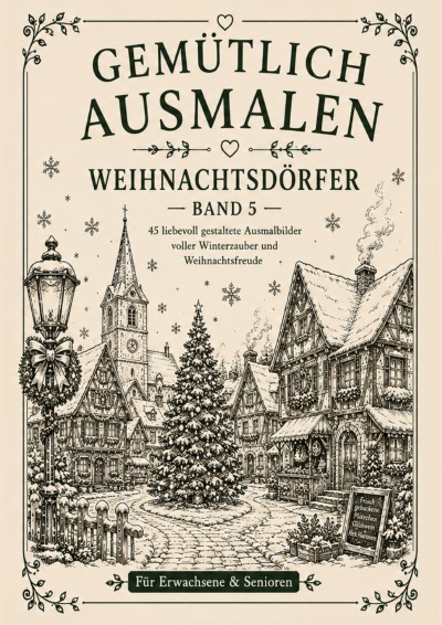 'Cover von Gemütlich ausmalen – Weihnachtsdörfer'-Cover