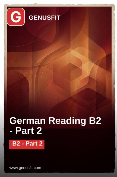 'Cover von GenusFit: German Reading B2. Part 2/3'-Cover