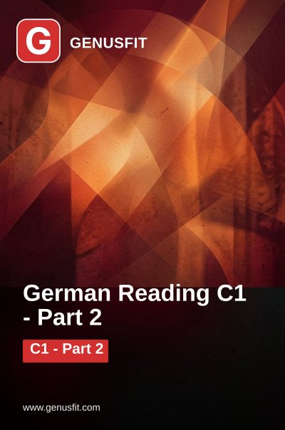 'Cover von GenusFit: German Reading C1. Part 2/6'-Cover
