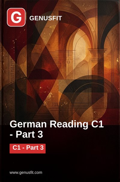 'Cover von GenusFit: German Reading C1. Part 3/6'-Cover