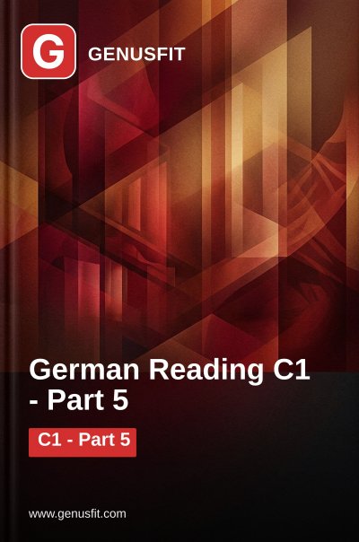 'Cover von GenusFit: German Reading C1. Part 5/6'-Cover