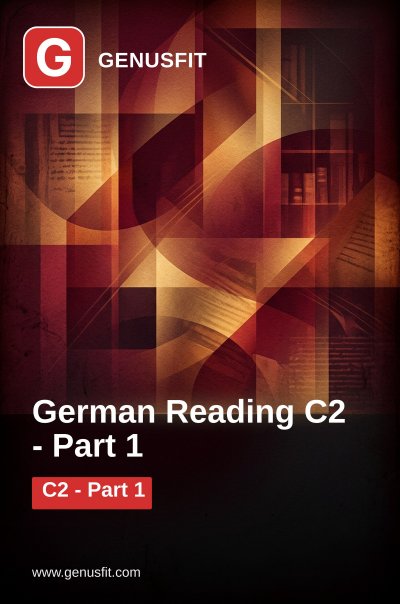 'Cover von GenusFit: German Reading C2. Part 1/7'-Cover
