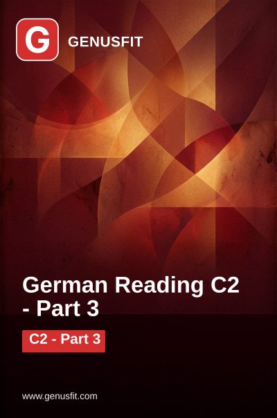 'Cover von GenusFit: German Reading C2. Part 3/7'-Cover