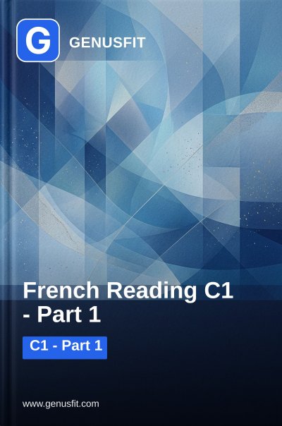 'Cover von GenusFit: French Reading C1. Part 1/3'-Cover