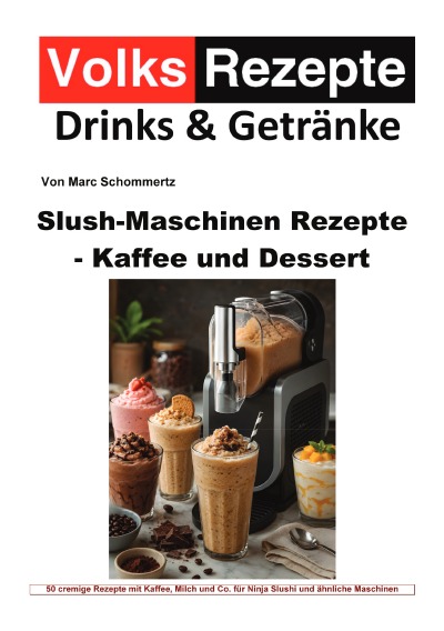 'Cover von Volksrezepte Drinks & Getränke – Slush-Maschinen Rezepte – Kaffee und Dessert'-Cover