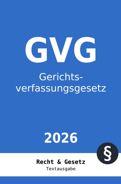 'Cover von GVG – Gerichtsverfassungsgesetz'-Cover