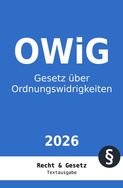 'Cover von OWiG – Gesetz über Ordnungswidrigkeiten'-Cover