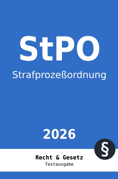 'Cover von StPO – Strafprozessordnung'-Cover