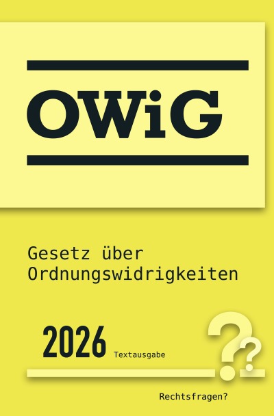 'Cover von OWiG | Gesetz über Ordnungswidrigkeiten'-Cover