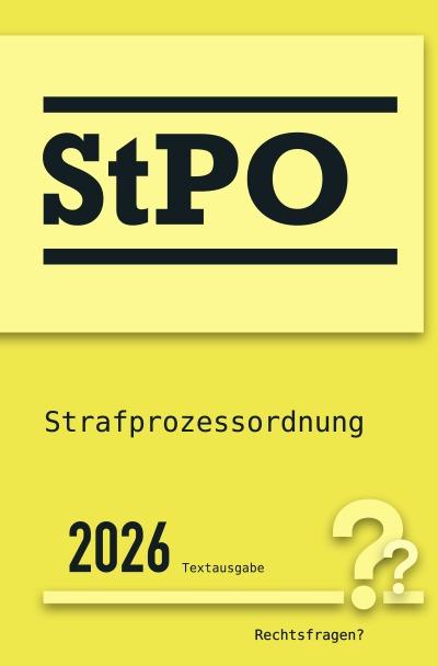 'Cover von StPO | Strafprozessordnung'-Cover