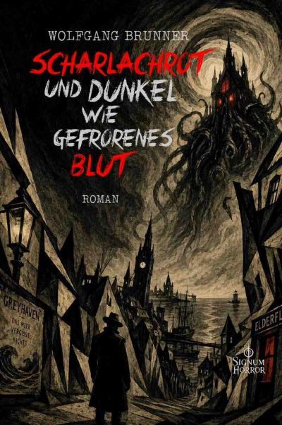 'Cover von Scharlachrot und dunkel wie gefrorenes Blut'-Cover