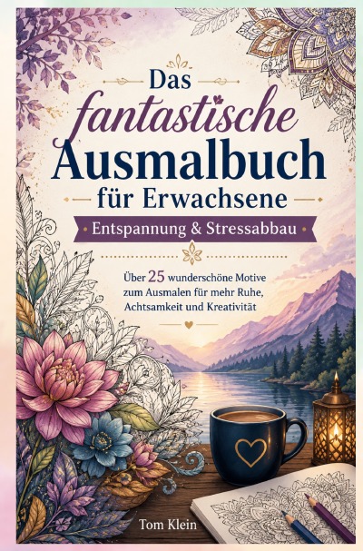 'Cover von Das fantastische Ausmalbuch für Erwachsene – Entspannung & Stressabbau'-Cover