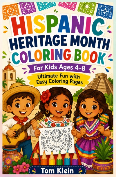 'Cover von Hispanic Heritage Month Coloring Book for Kids Ages 4–8'-Cover