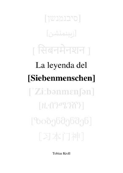 'Cover von La leyenda del Siebenmenschen'-Cover