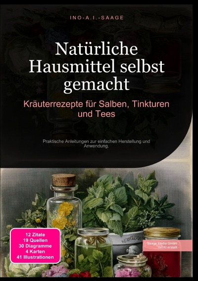 'Cover von Natürliche Hausmittel selbst gemacht: Kräuterrezepte für Salben, Tinkturen und Tees'-Cover