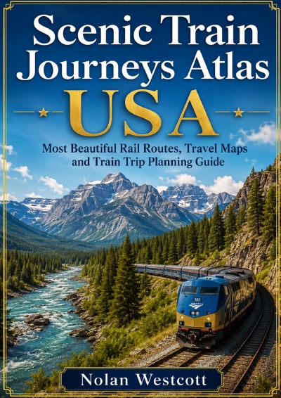 'Cover von Scenic Train Journeys Atlas USA'-Cover