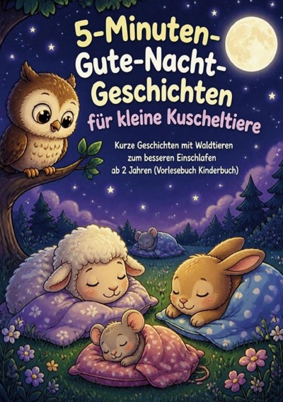 'Cover von 5-Minuten-Gute-Nacht-Geschichten für kleine Kuscheltiere'-Cover
