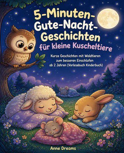 'Cover von 5-Minuten-Gute-Nacht-Geschichten für kleine Kuscheltiere'-Cover