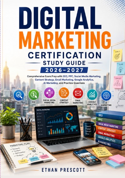 'Cover von Digital Marketing Certification Study Guide 2026–2027'-Cover