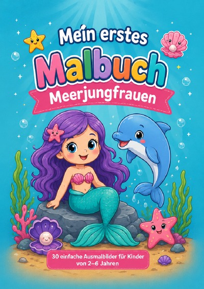 'Cover von Mein erstes Malbuch-Meerjungfrauen'-Cover