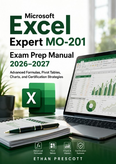 'Cover von Microsoft Excel Expert MO-201 Exam Prep Manual 2026–2027'-Cover