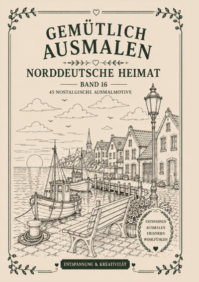 'Cover von Gemütlich ausmalen – Norddeutsche Heimat'-Cover