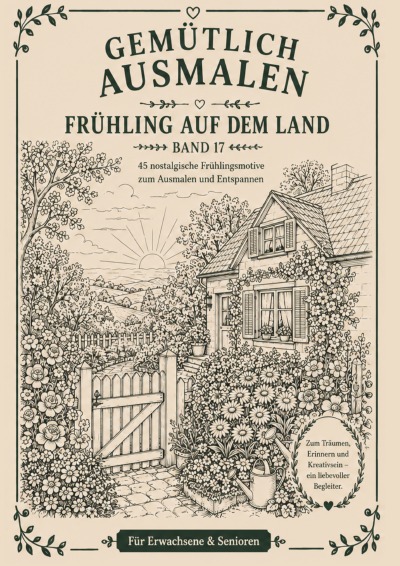 'Cover von Gemütlich ausmalen – Frühling auf dem Land'-Cover